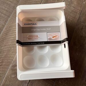 Storage Essentials Egg Holder -Fridge-Drawer Shelf- Space Saver New